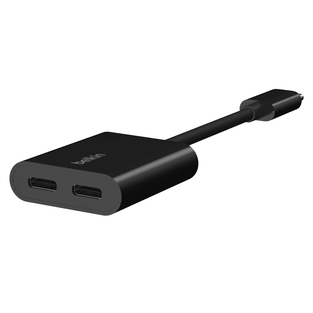 Wholesale cell phone accessory Belkin - USB C Audio and Charge Adapter - Black
