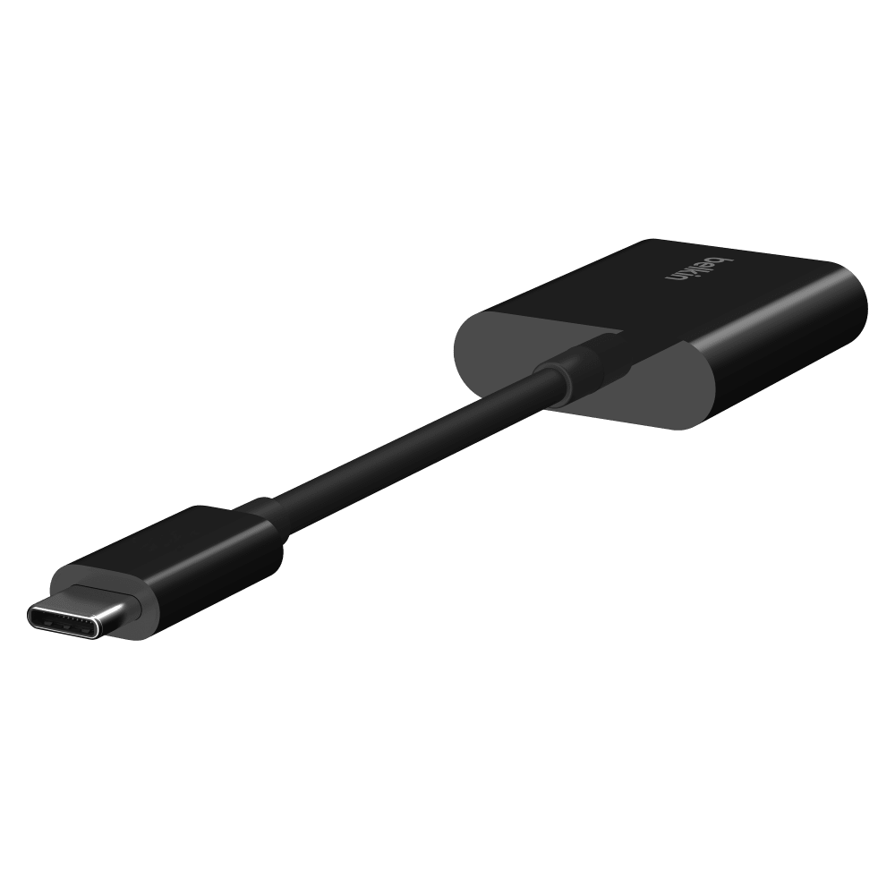 Wholesale cell phone accessory Belkin - USB C Audio and Charge Adapter - Black