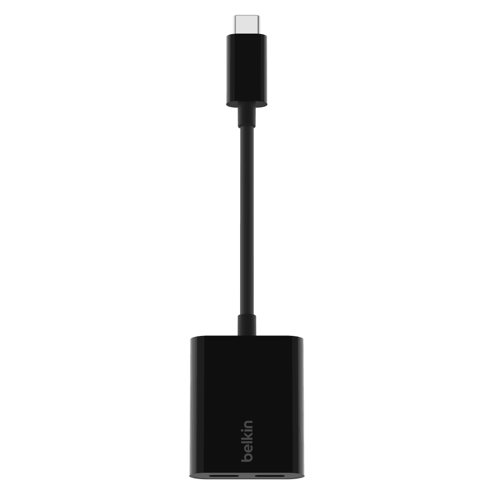 Wholesale cell phone accessory Belkin - USB C Audio and Charge Adapter - Black