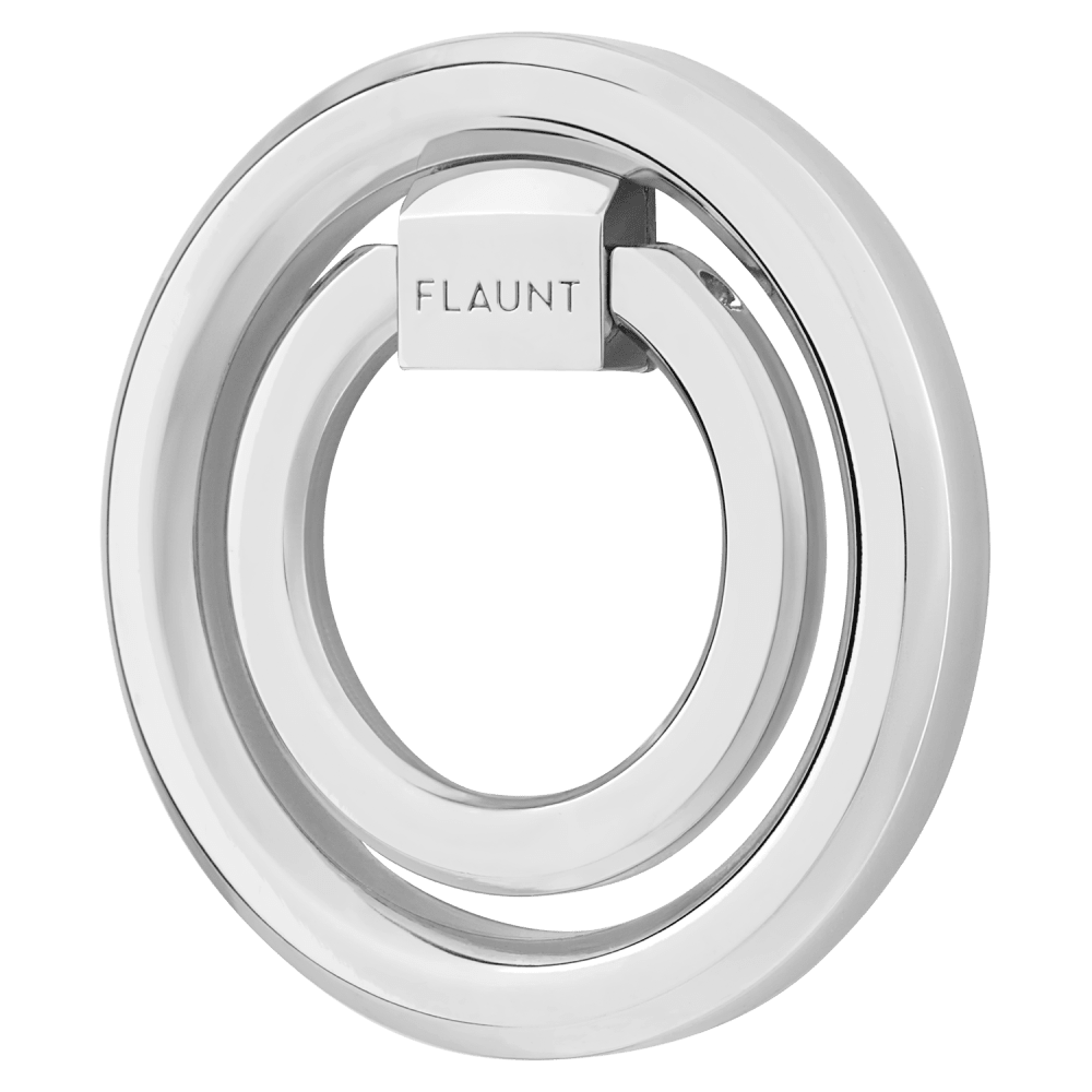 Wholesale cell phone accessory Flaunt - Magnetic MagSafe Ring Stand - Silver