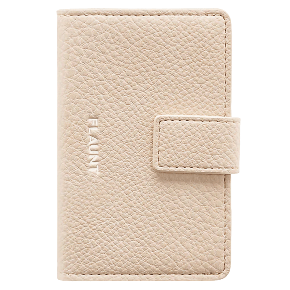 Wholesale cell phone accessory Flaunt - Magnetic Faux Leather MagSafe Wallet - Nude