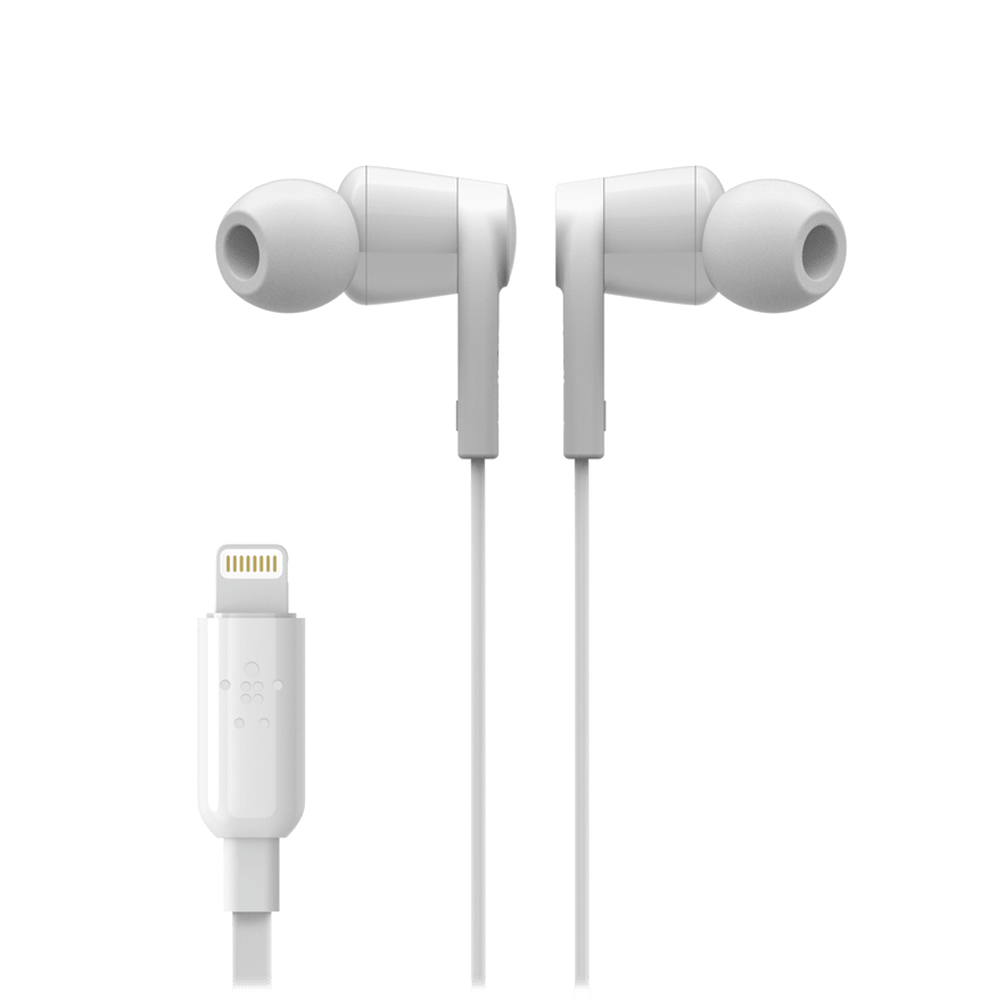 Wholesale cell phone accessory Belkin - Soundform Apple Lightning In Ear Headphones - White