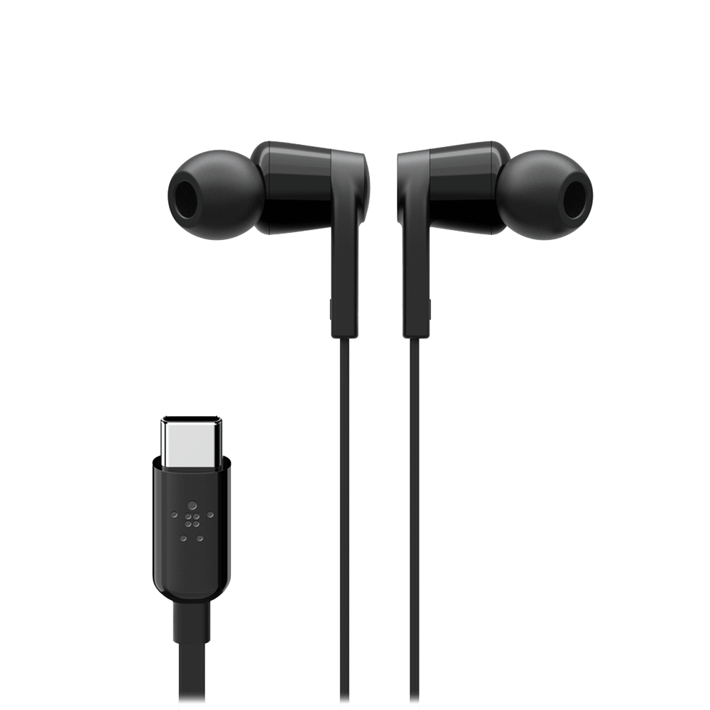 Wholesale cell phone accessory Belkin - Soundform USB C In Ear Headphones - Black