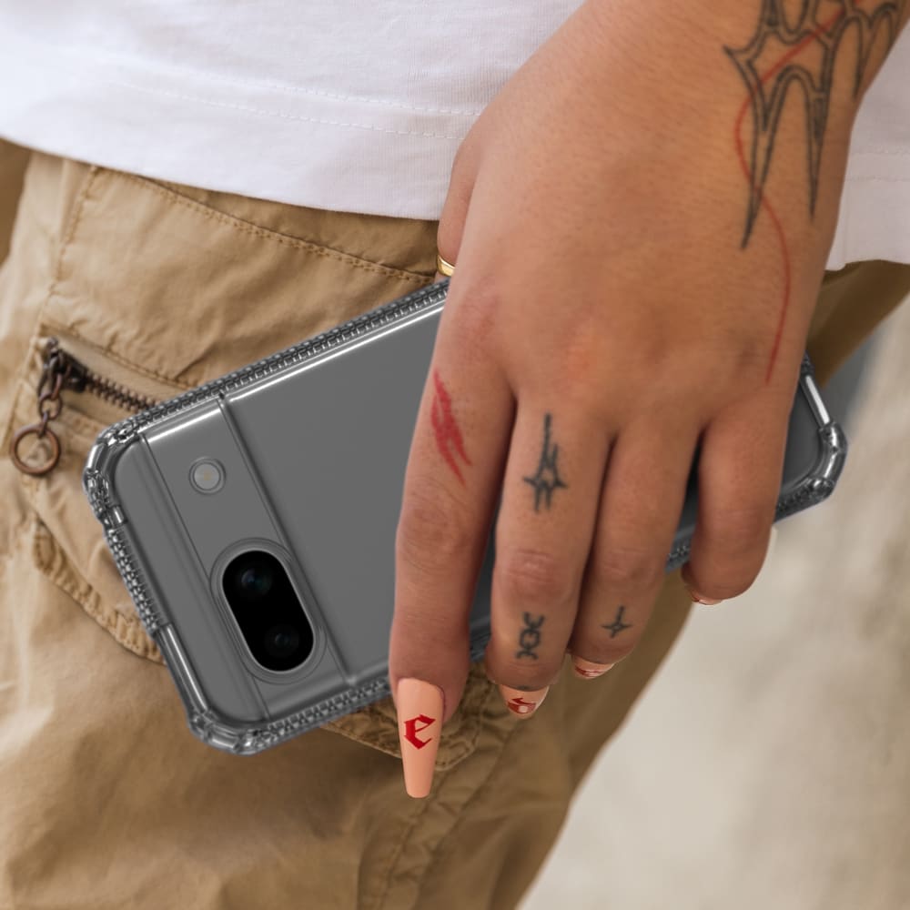 Wholesale cell phone accessory ITSKINS - Spectrum_R Clear Case for Google Pixel 8a - Smoke