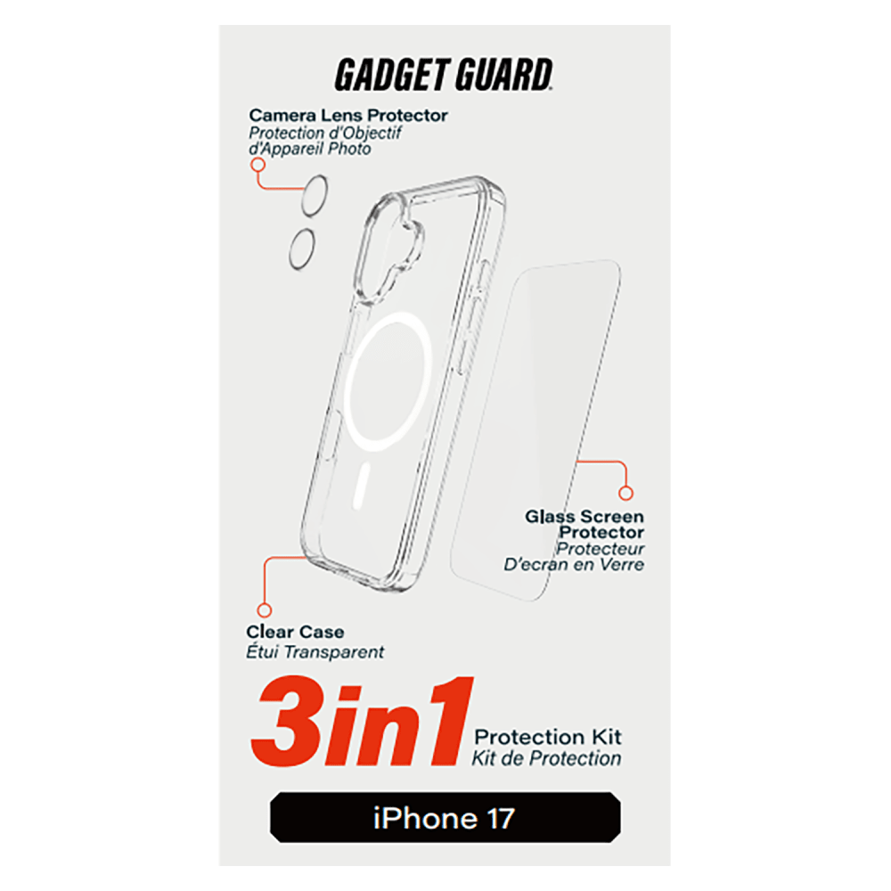 Wholesale cell phone accessory Gadget Guard - 3 in 1 Bundle (includes Clear Case  /  Glass