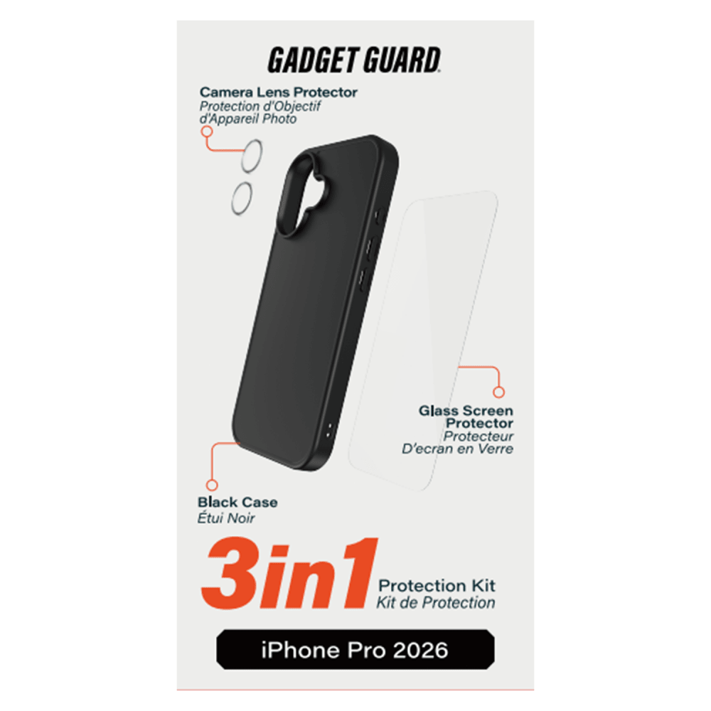 Wholesale cell phone accessory Gadget Guard - 3 in 1 Bundle (includes Clear Case  /  Glass