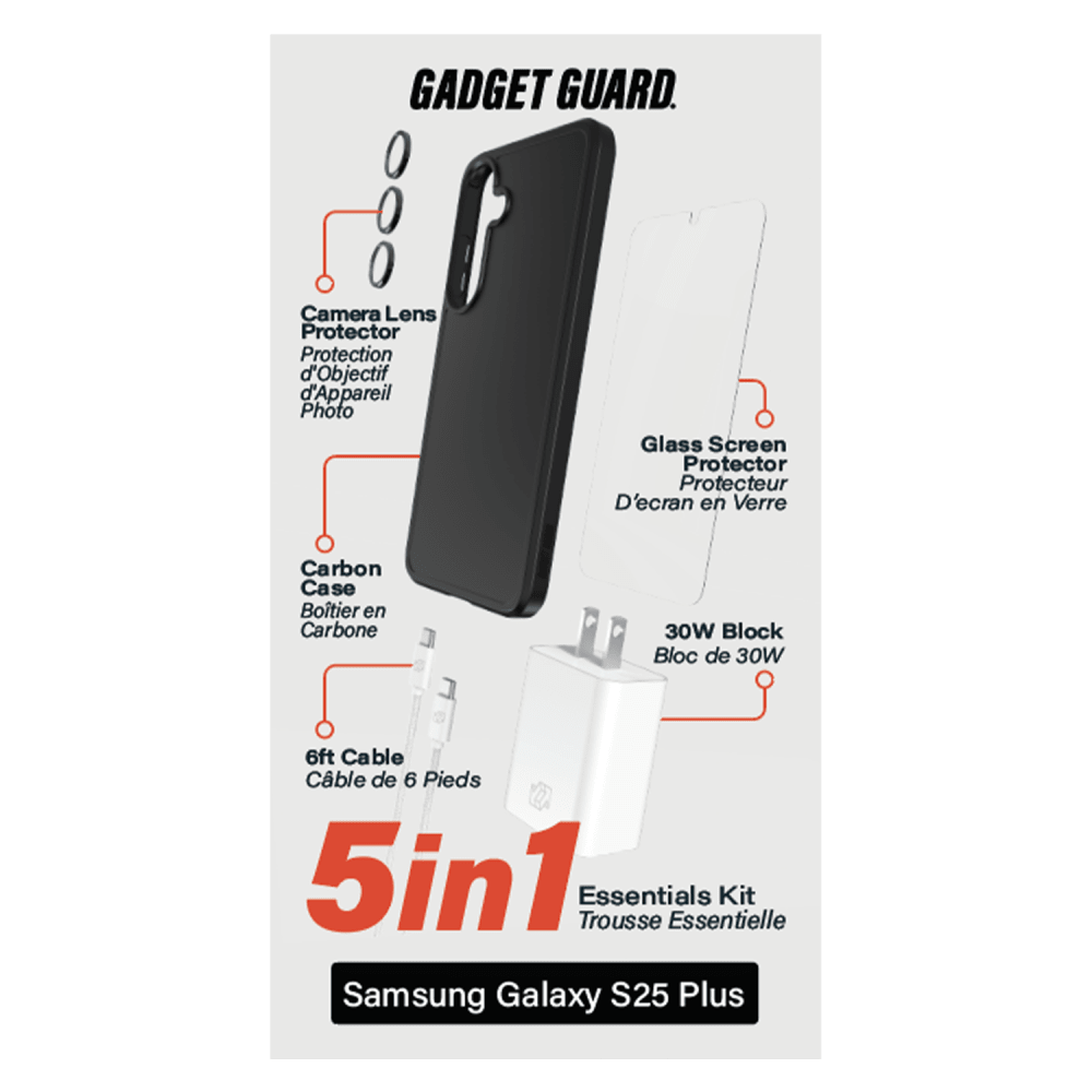 Wholesale cell phone accessory Gadget Guard - 5 in 1 Essentials Bundle (includes Case /  Camera