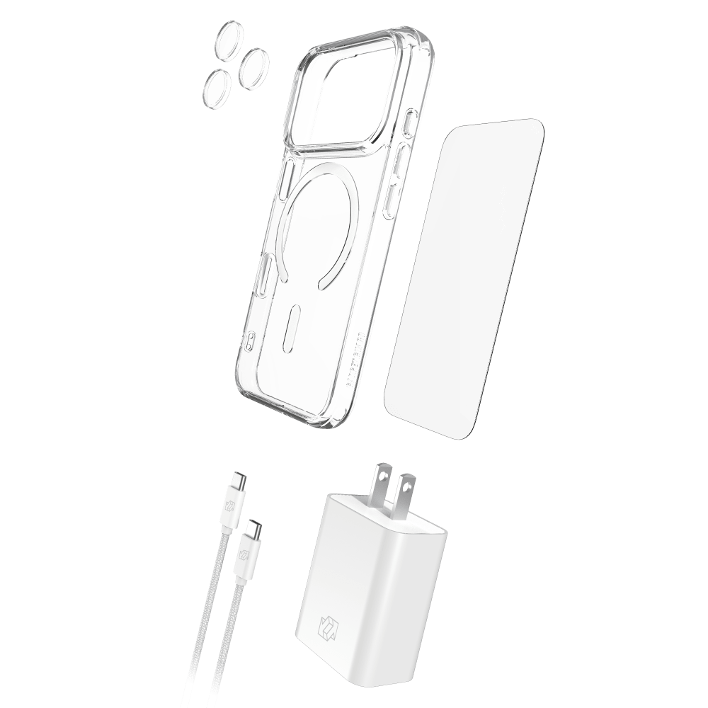 Wholesale cell phone accessory Gadget Guard - 5 in 1 Bundle for Apple iPhone 18 Pro - Clear