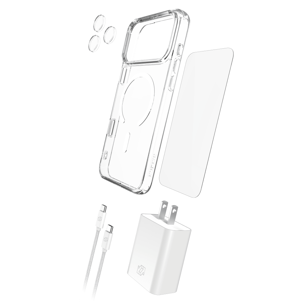 Wholesale cell phone accessory Gadget Guard - 5 in 1 Bundle for Apple iPhone 18 Pro Max - Clear