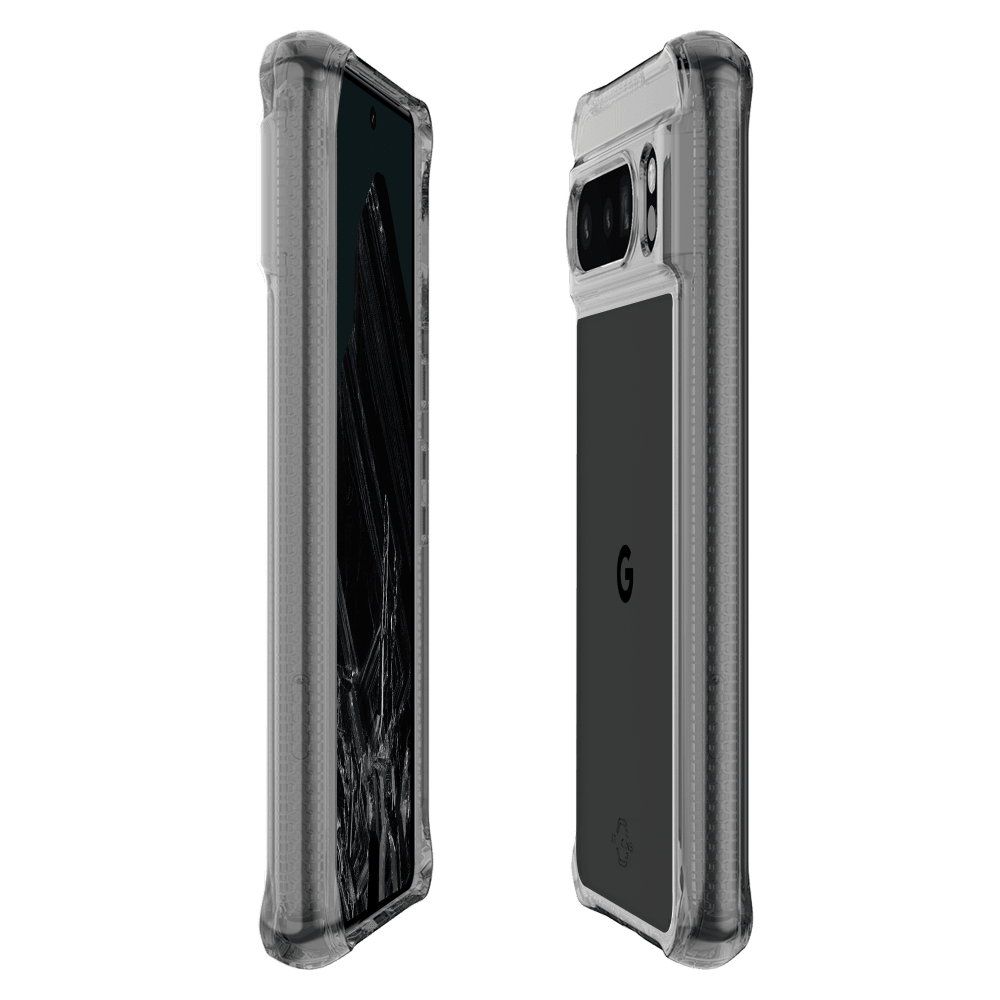 Wholesale cell phone accessory ITSKINS - Hybrid_R Clear Case for Google Pixel 8 Pro - Black