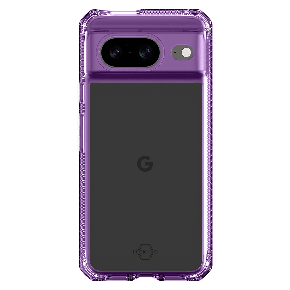 Wholesale cell phone accessory ITSKINS - Hybrid_R Clear Case for Google Pixel 8 - Light Purple