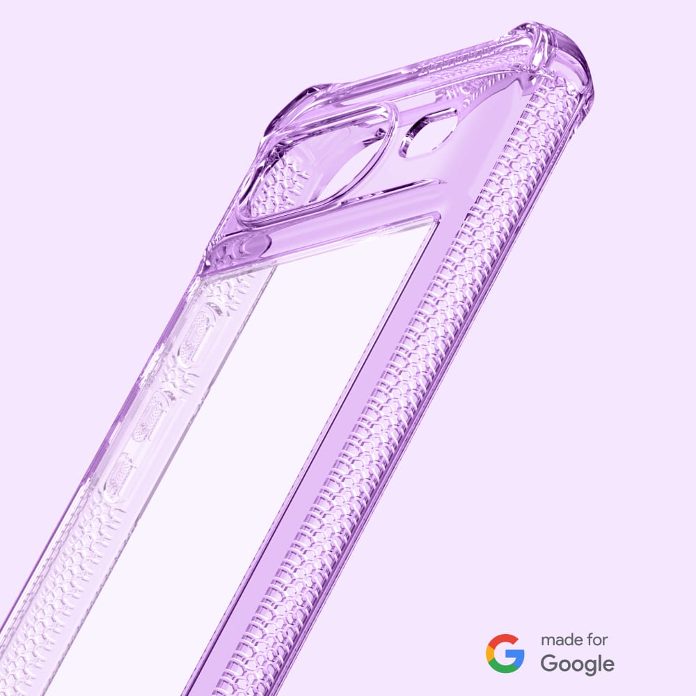 Wholesale cell phone accessory ITSKINS - Hybrid_R Clear Case for Google Pixel 8 - Light Purple