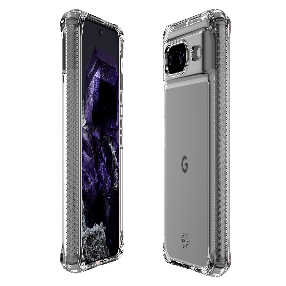 Wholesale cell phone accessory ITSKINS - Hybrid_R Clear Case for Google Pixel 8 - Transparent