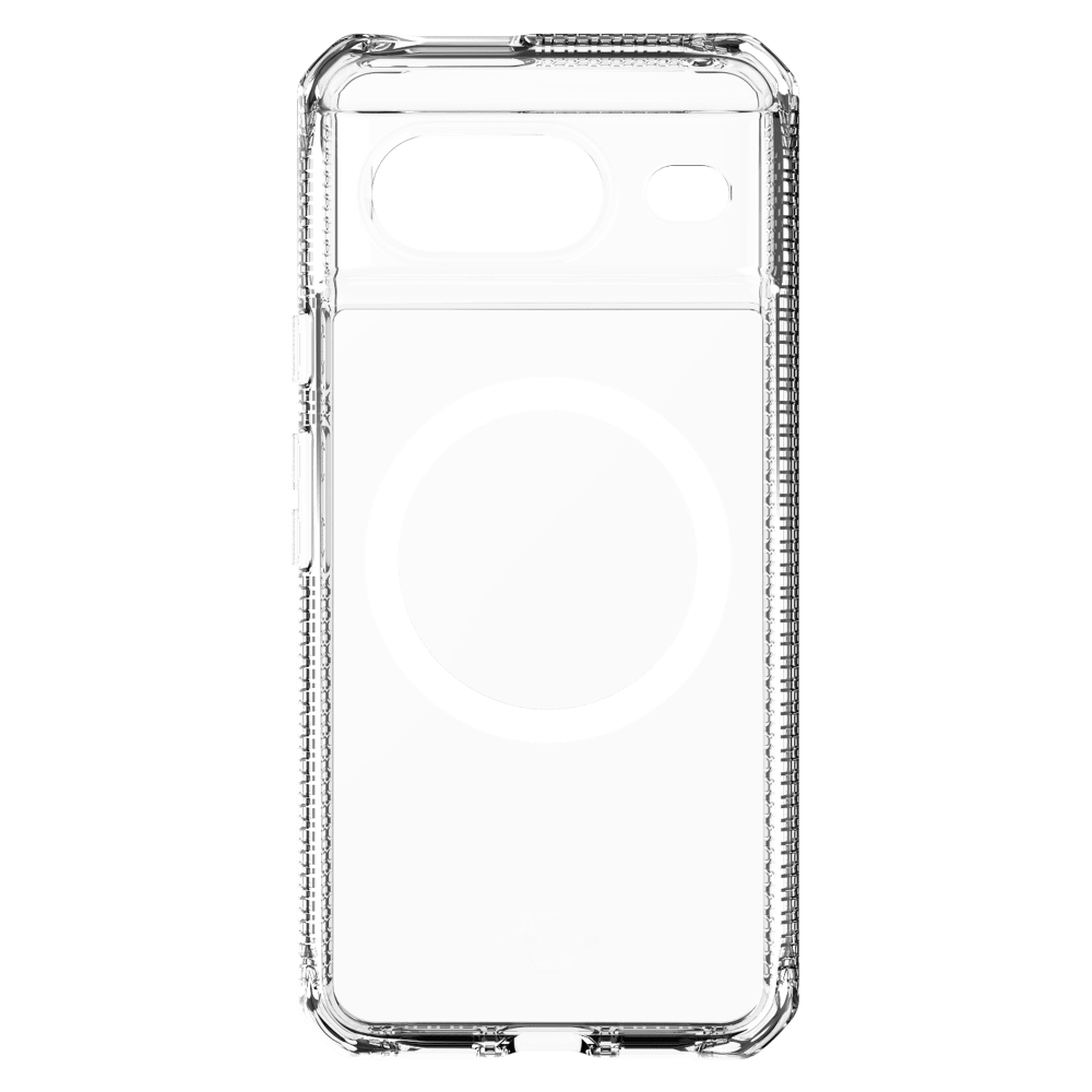 Wholesale cell phone accessory ITSKINS - Hybrid_R Clear MagSafe Case for Google Pixel 8 - Transparent