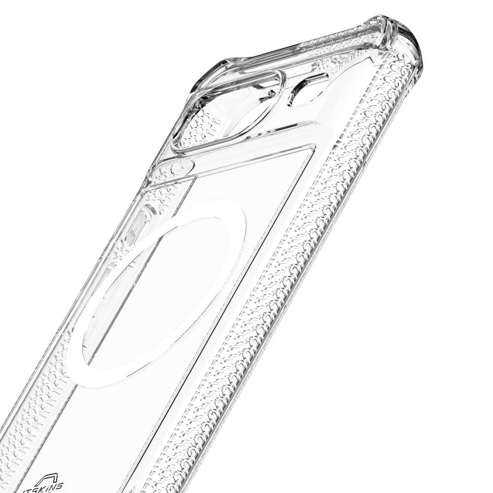 Wholesale cell phone accessory ITSKINS - Hybrid_R Clear MagSafe Case for Google Pixel 8 - Transparent
