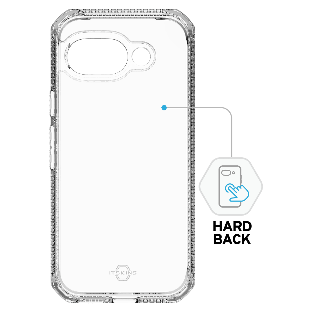 Wholesale cell phone accessory ITSKINS - Hybrid_R Clear Case for Google Pixel 9a - Transparent