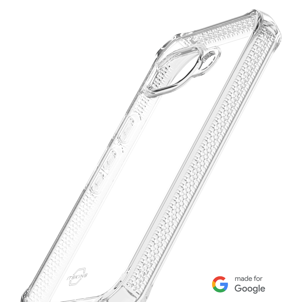 Wholesale cell phone accessory ITSKINS - Hybrid_R Clear Case for Google Pixel 9a - Transparent