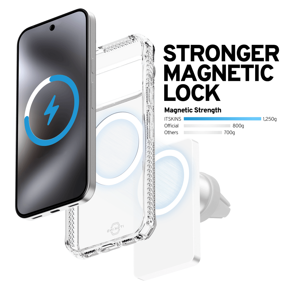 Wholesale cell phone accessory ITSKINS - Hybrid_R Clear MagSafe Case for Google Pixel 10 Pro