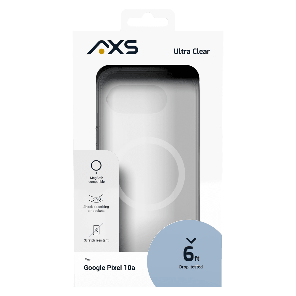 Wholesale cell phone accessory AXS - Ultra Clear MagSafe Case for Google Pixel 10a - Clear