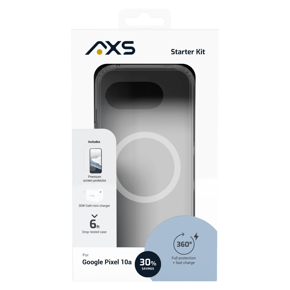 Wholesale cell phone accessory AXS - Starter Kit (Includes Ultra Clear Case, Screen Protector