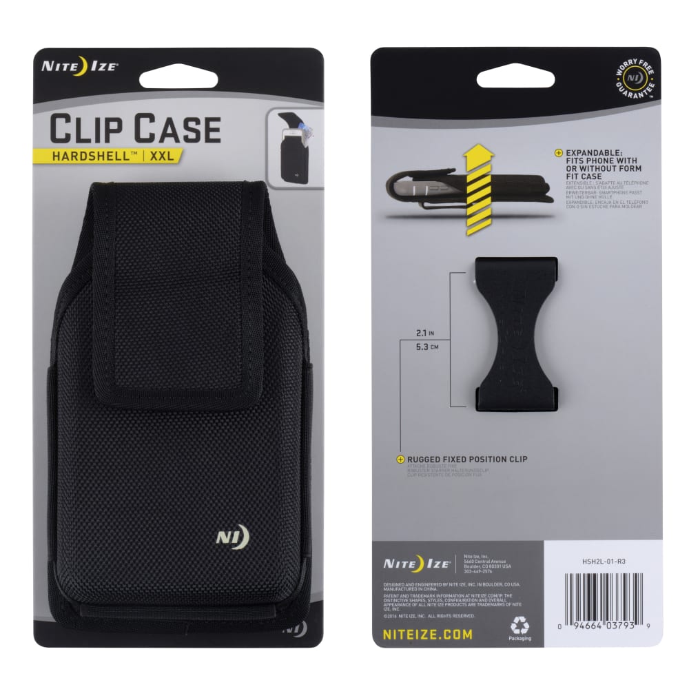 Wholesale cell phone accessory Nite Ize - Clip Case Hardshell XXL Vertical Pouch - Black