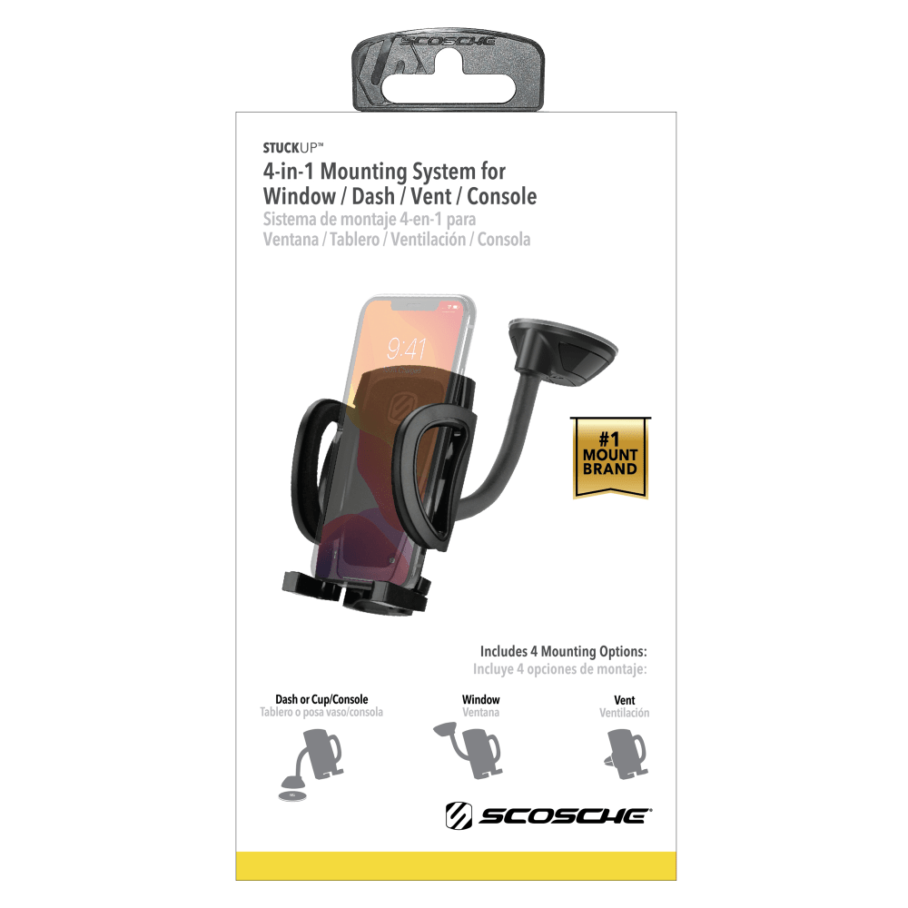 Wholesale cell phone accessory Scosche - 4 in 1 Universal Car Mount Kit - Black