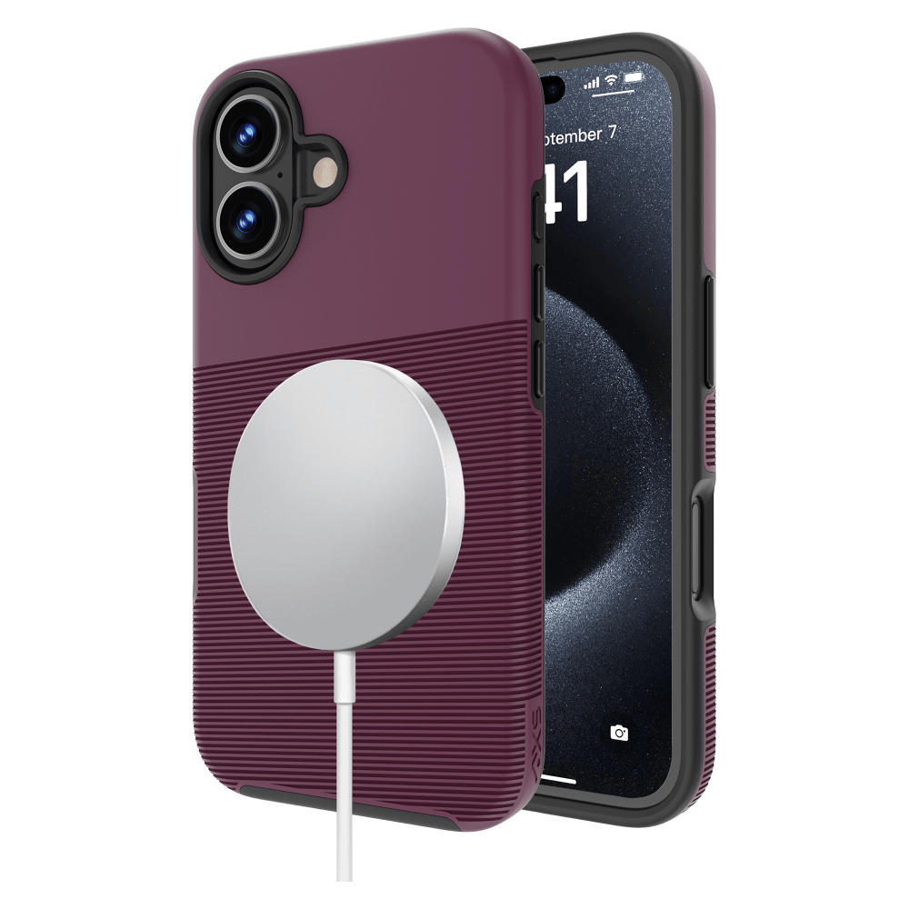 Wholesale cell phone accessory AXS - PROTech Plus MagSafe Case for Apple iPhone 16 - Sangria