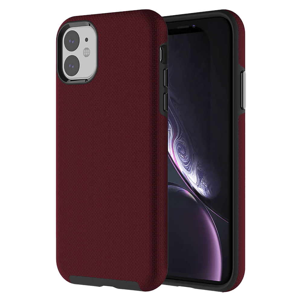 Wholesale cell phone accessory AXS - PROTech Case for Apple iPhone 11  /  XR - Burgundy