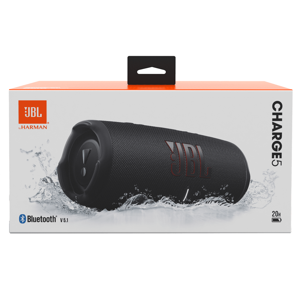 Wholesale cell phone accessory JBL - Charge 5 Waterproof Bluetooth Speaker - Black