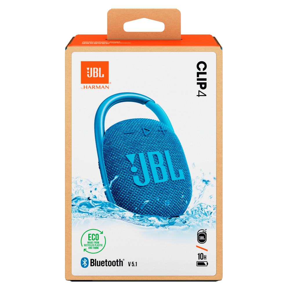 Wholesale cell phone accessory JBL - Clip 4 Eco Waterproof Bluetooth Speaker - Ocean Blue