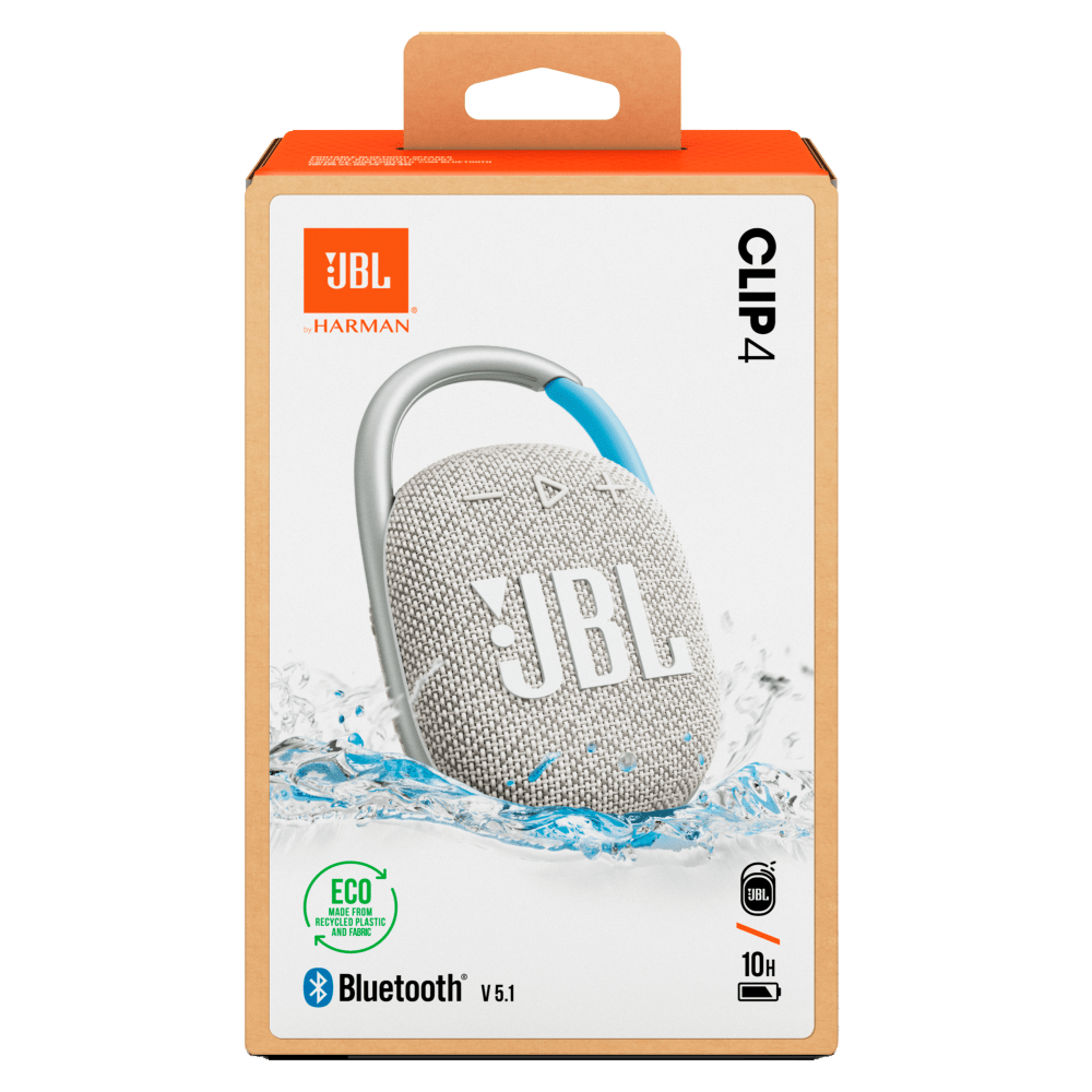 JBL CLIP 4 Speaker Bluetooth Portatile, Cassa Altoparlante Wireless con Moschettone Integrato, Design Compatto, Resistente ad Acqua e Polvere IPX67, fino a 10 h di Autonomia, USB, Nero