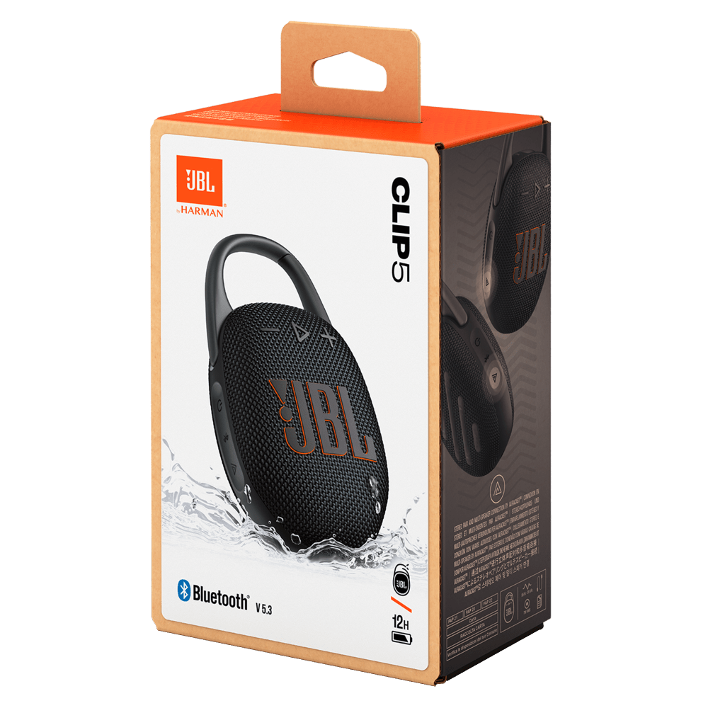 Wholesale cell phone accessory JBL - Clip 5 Waterproof Bluetooth Speaker - Black