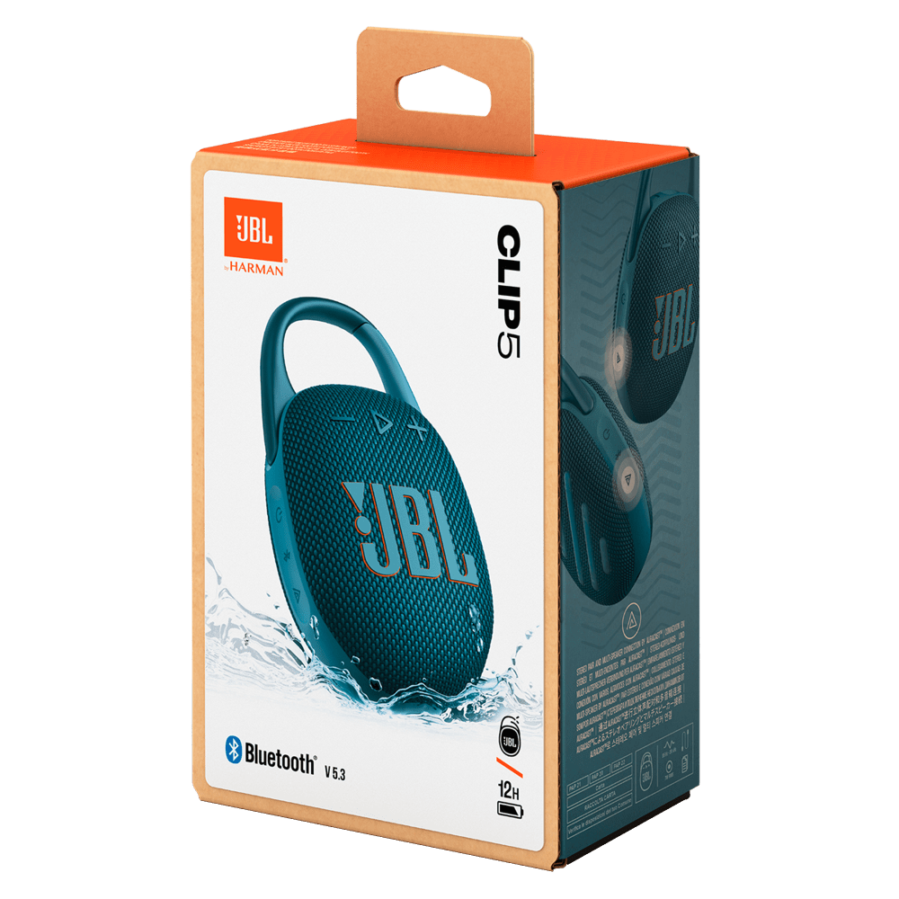 Wholesale cell phone accessory JBL - Clip 5 Waterproof Bluetooth Speaker - Blue