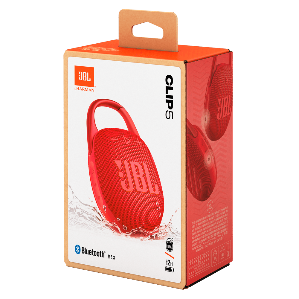 Wholesale cell phone accessory JBL - Clip 5 Waterproof Bluetooth Speaker - Red