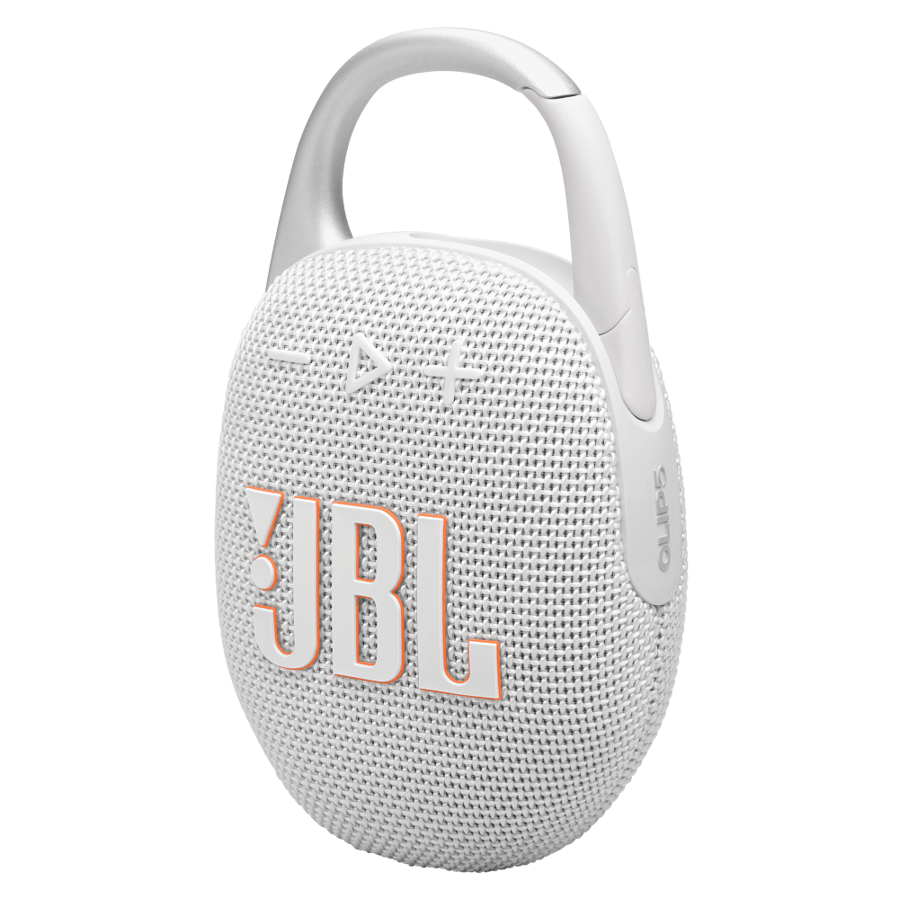 Wholesale cell phone accessory JBL - Clip 5 Waterproof Bluetooth Speaker - White