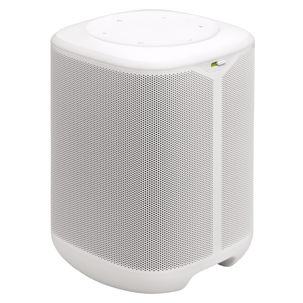 Wholesale cell phone accessory JBL - Cove M1 Compact Wi-Fi Home Speaker - White