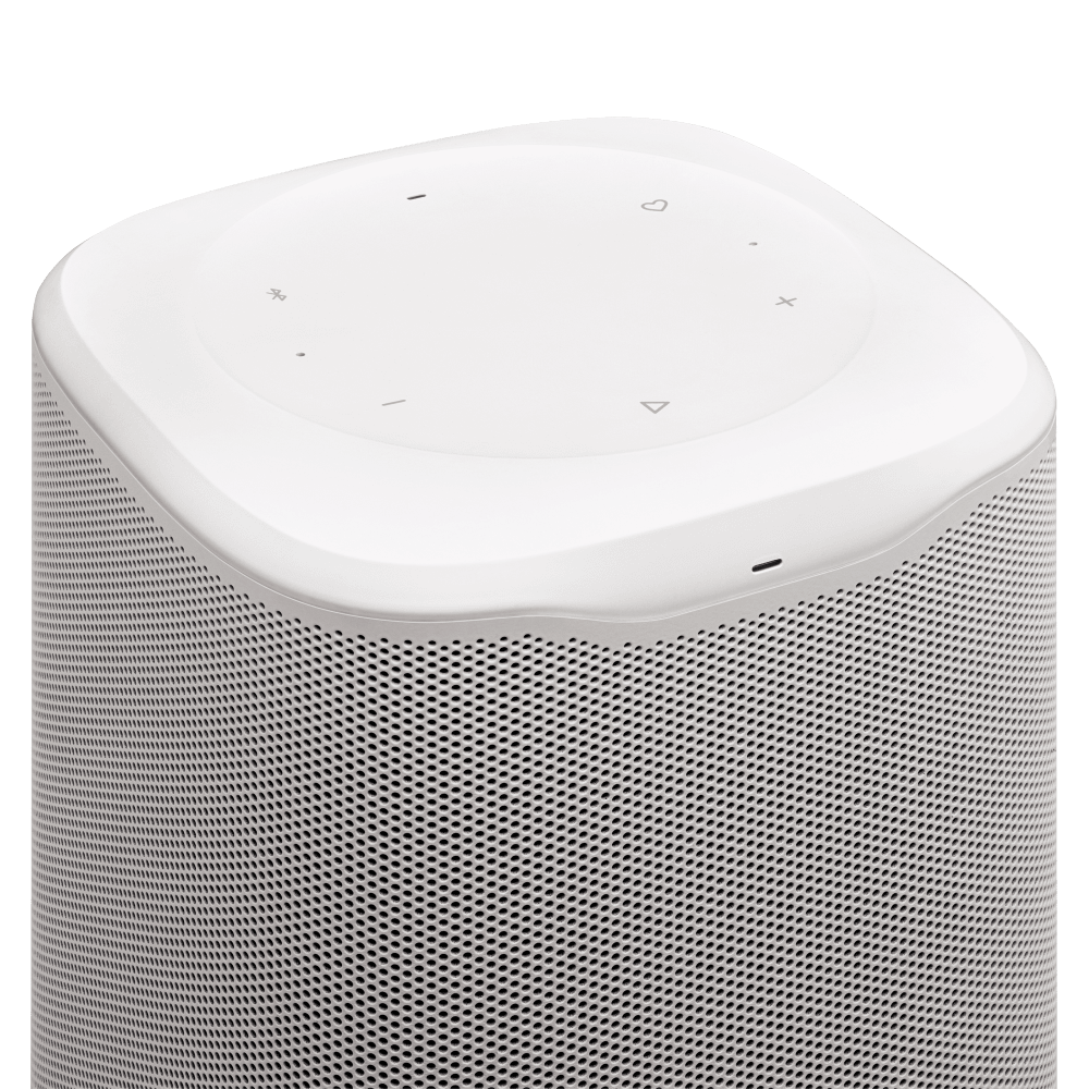 Wholesale cell phone accessory JBL - Cove M1 Compact Wi-Fi Home Speaker - White