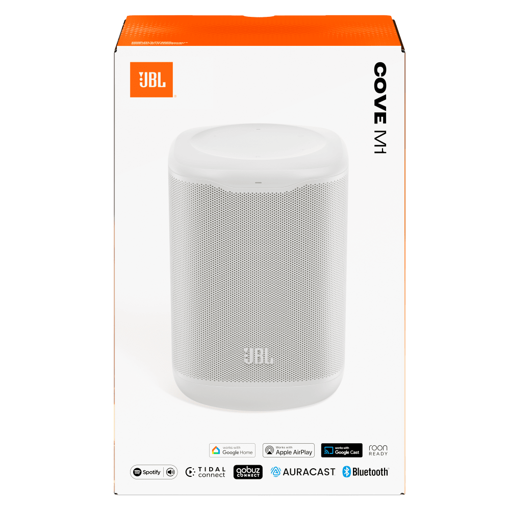 Wholesale cell phone accessory JBL - Cove M1 Compact Wi-Fi Home Speaker - White