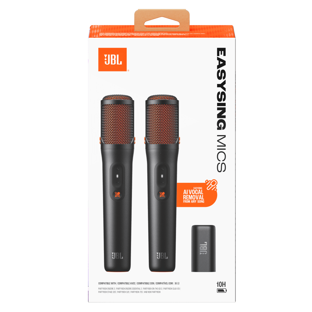Wholesale cell phone accessory JBL - EasySing Mics 2-Pack - Black