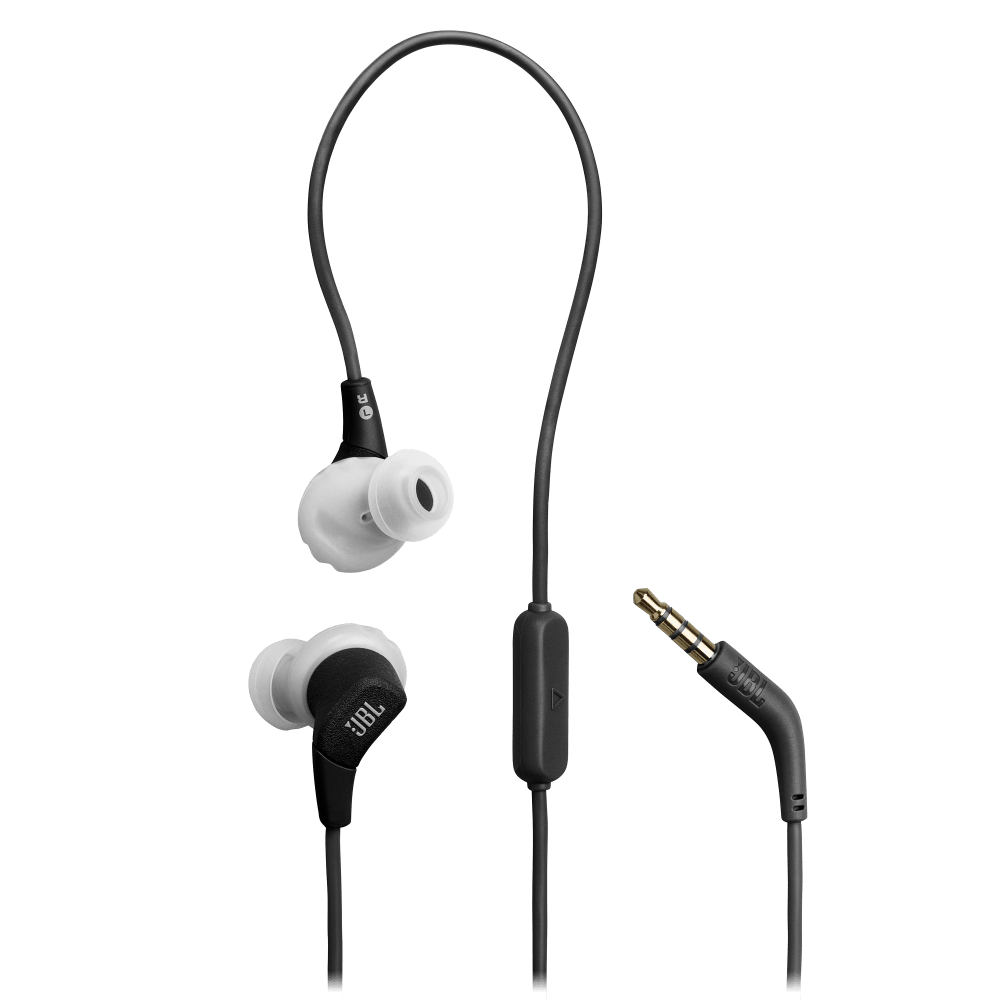 Wholesale cell phone accessory JBL - Endurance Run 3 In Ear Wired Headphones - Black And Gray