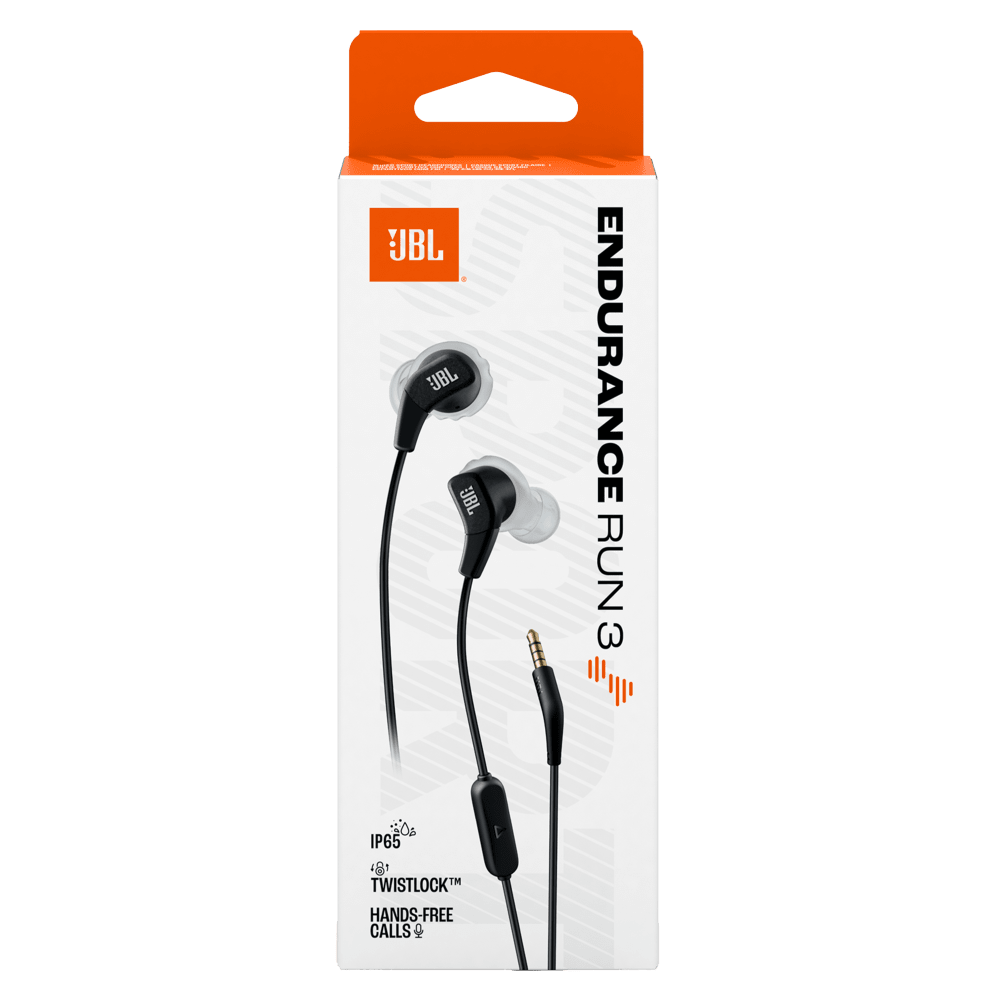 Wholesale cell phone accessory JBL - Endurance Run 3 In Ear Wired Headphones - Black And Gray