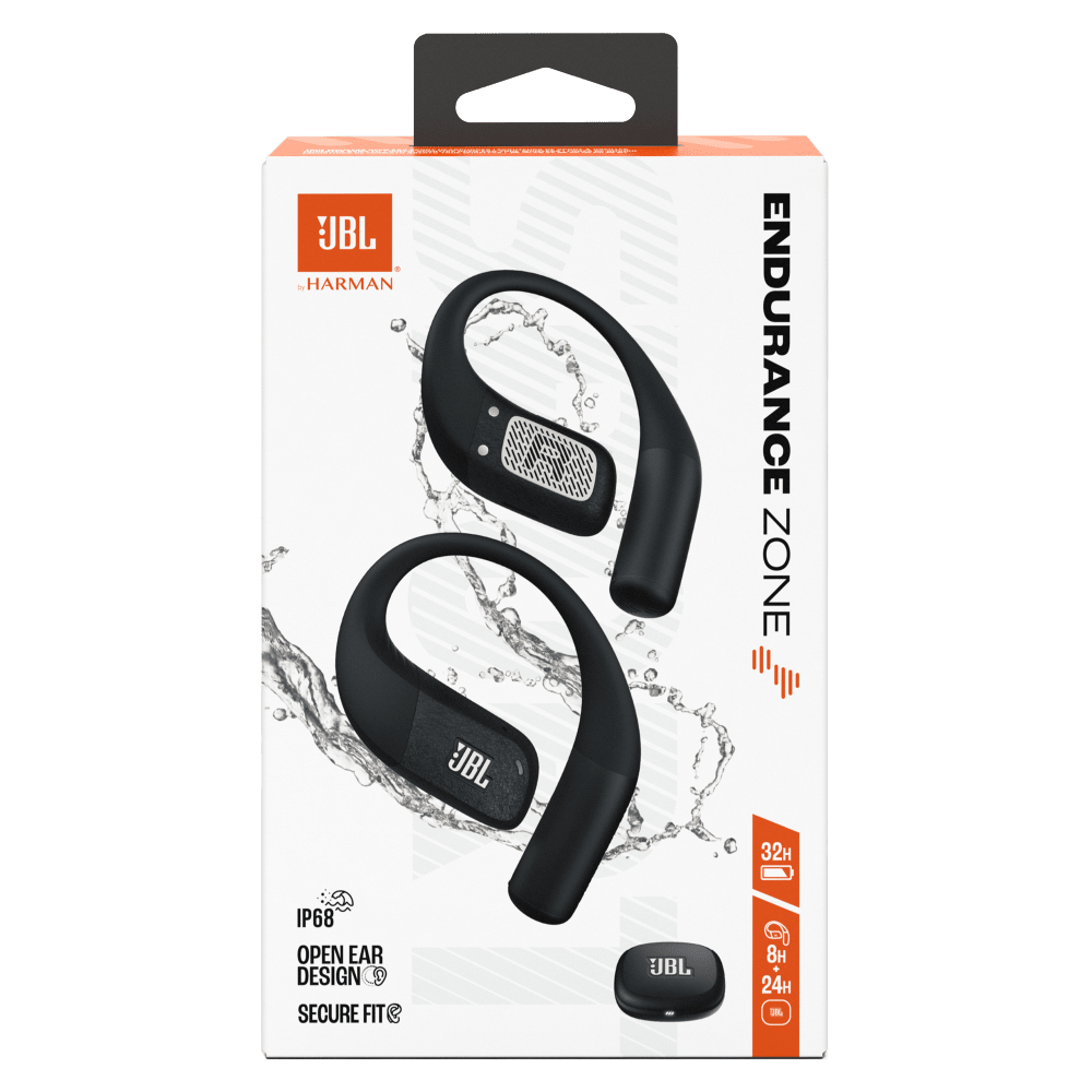 Wholesale cell phone accessory JBL - Endurance Zone Open Ear Wireless Headphones - Black And