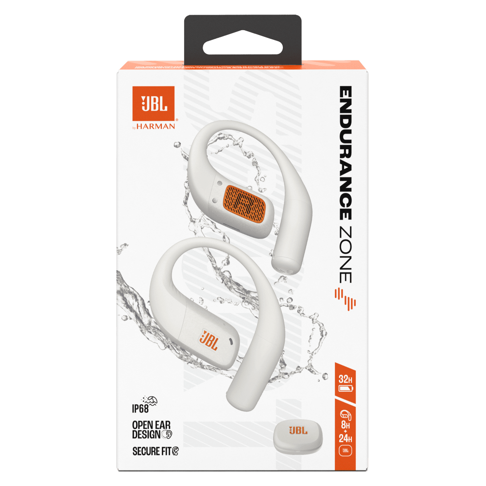 Wholesale cell phone accessory JBL - Endurance Zone Open Ear Wireless Headphones - White