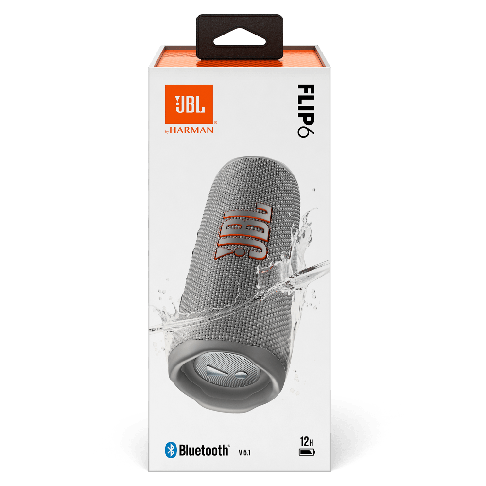 Wholesale cell phone accessory JBL - Flip 6 Waterproof Bluetooth Speaker - Grey