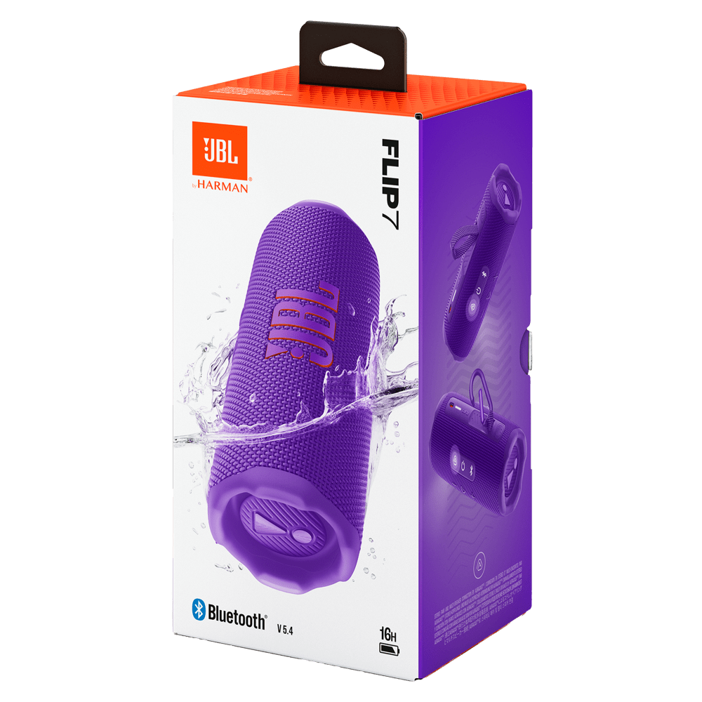 Wholesale cell phone accessory JBL - Flip 7 Waterproof Bluetooth Speaker - Purple