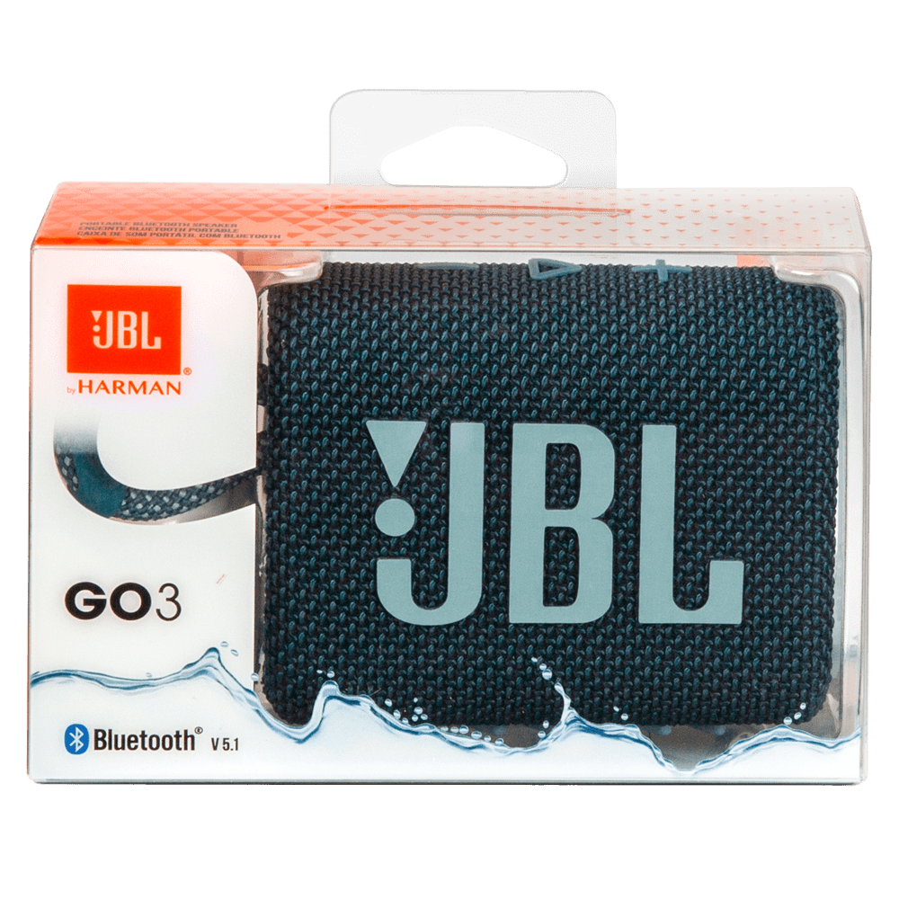 Wholesale cell phone accessory JBL - Go 3 Waterproof Bluetooth Speaker - Blue