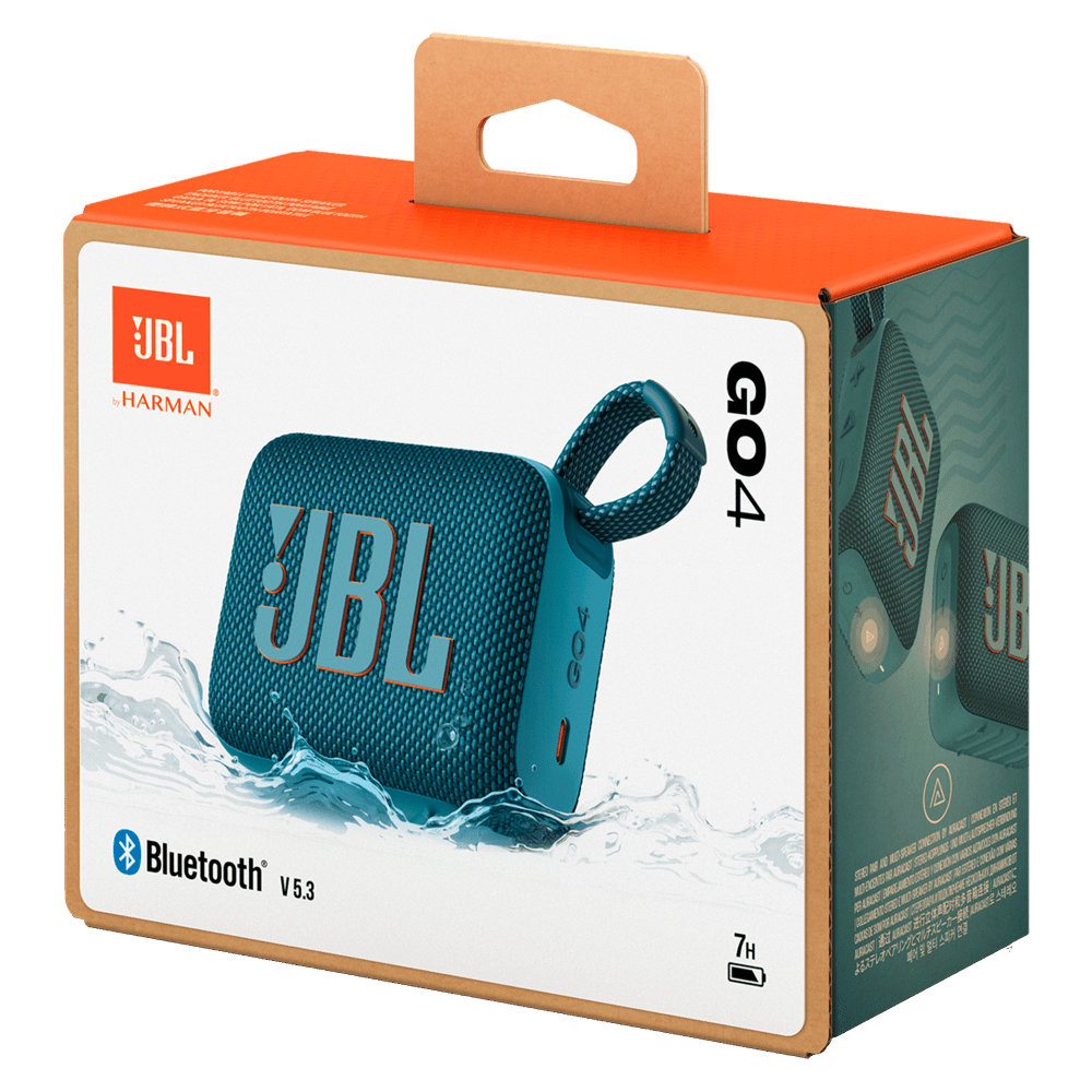 Wholesale cell phone accessory JBL - Go 4 Waterproof Bluetooth Speaker - Blue