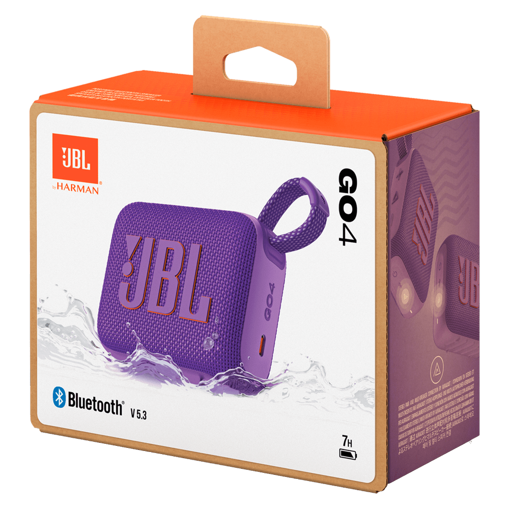 Wholesale cell phone accessory JBL - Go 4 Waterproof Bluetooth Speaker - Purple