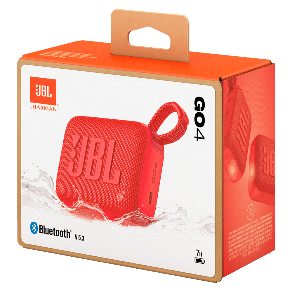 Wholesale cell phone accessory JBL - Go 4 Waterproof Bluetooth Speaker - Red