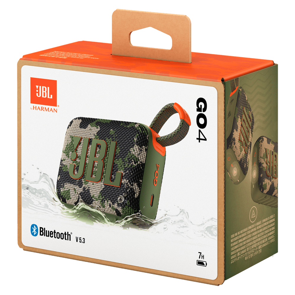 Wholesale cell phone accessory JBL - Go 4 Waterproof Bluetooth Speaker - Camo